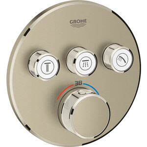 Термостат для ванны Grohe SmartControl накладная панель, для 35600, никель матовый (29121EN0) термостат для ванны grohe grohtherm smartcontrol накладная панель для 35600 29126000