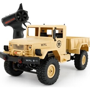 Радиоуправляемый краулер WPL Military Truck 4WD RTR масштаб 1:16 2.4G - WPLB-14R-Yellow