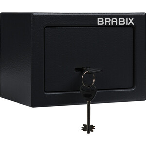 Сейф мебельный  Brabix SF-140KL ключевой замок черный 291140