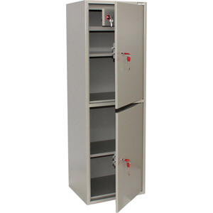 Шкаф металлический для документов Brabix KBS0023T 2 отделения, сварной (291155)