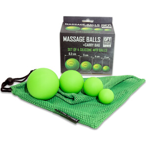 фото Набор массажных мячей original fittools 4 шт. (6,3 см, 5 см, 4 см и 3 см)