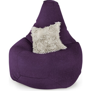 Кресло Шарм-Дизайн Груша рогожка фиолетовый кресло мешок dreambag груша светло коричневая рогожка 2xl 135х95