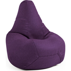фото Кресло шарм-дизайн груша рогожка фиолетовый
