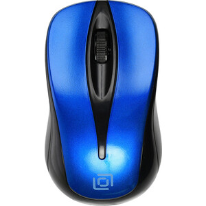 Мышь Oklick 675MW wireless черный/синий 1025918 675MW wireless черный/синий - фото 1