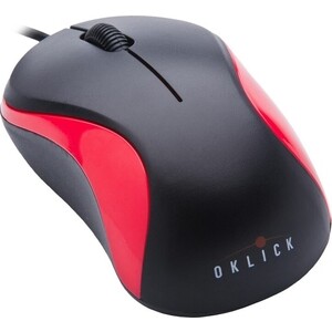Мышь Oklick 115S USB черный/красный
