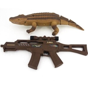 

Радиоуправляемая игрушка Lishi Toys Крокодил со световым пистолетом Lishi Toys 9985 - 9985B, Крокодил со световым пистолетом Lishi Toys 9985 - 9985B