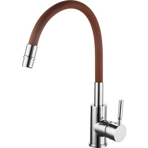 

Смеситель для кухни GROSS AQUA ColorFlex гибкий излив, каштановый (3241508BR), ColorFlex гибкий излив, каштановый (3241508BR)