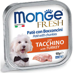 Консервы Monge Dog Fresh для собак индейка 100 г - фото 1