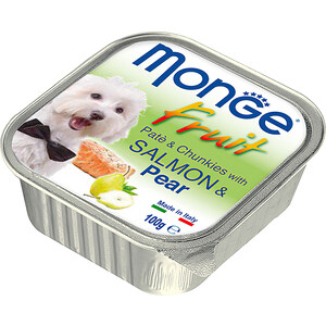 Консервы Monge Dog Fruit для собак лосось с грушей 100 г - фото 2