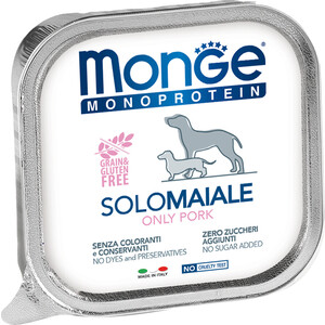 Консервы Monge Dog Monoprotein Solo для собак паштет из свинины 150 г
