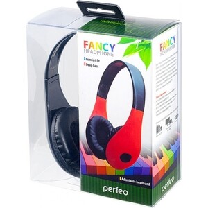 фото Наушники perfeo полноразмерные fancy черные pf-fan-blk (pf-3812)