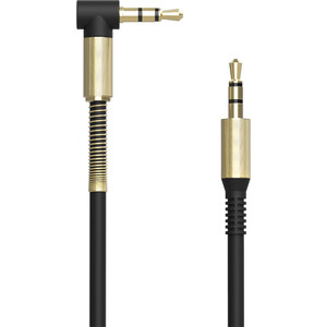 Аудио кабель Ritmix RCC-247 Black ПВХ круглый, 3,5 мм, 1 м аудио кабель pero mc 01 2x3 5 jack 3м silver