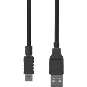 Кабель USB-miniUSB Ritmix RCC-100 Black для зарядки и синхронизации, 1м, 1А, пакет