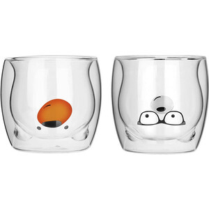 фото Набор стаканов 2 предмета с двойными стенками rohe 250 мл (dg-m-250-2)