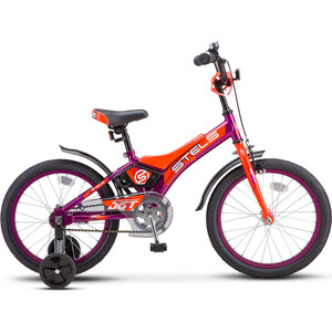 фото Велосипед stels jet 14'' z010 8.5'' фиолетовый/оранжевый