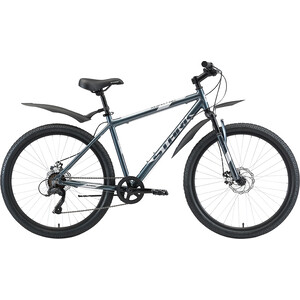 

Велосипед Stark Respect 26.1 D Microshift (2020) 18 син/сер, Respect 26.1 D Microshift (2020) 18 син/сер