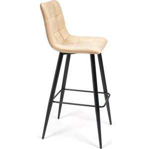 Барный стул TetChair Chilly (mod.7095) ткань/металл бежевый barkhat 5/черный