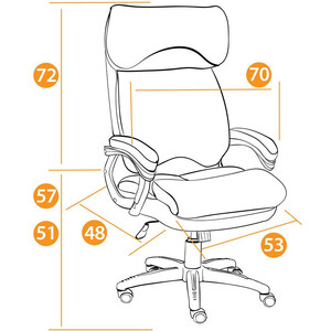 фото Кресло tetchair duke ткань коричневый/бронзовый mj190-7/tw-21