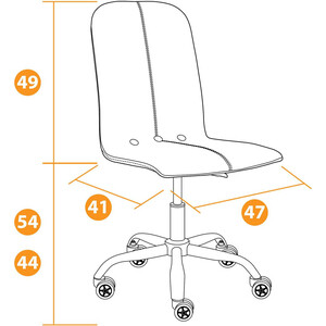 Кресло TetChair Rio флок/кож/зам розовый/белый 137/36-01 Rio флок/кож/зам розовый/белый 137/36-01 - фото 5