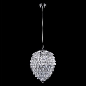 фото Светильник crystal lux подвесной charme sp6 chrome/transparent