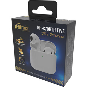 Наушники Ritmix RH-870BTH TWS white