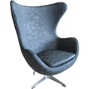 

Bradex Кресло EGG CHAIR черный матовый с эффектом состаренная кожа, Кресло EGG CHAIR черный матовый с эффектом состаренная кожа