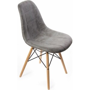 фото Стул bradex eames dsw leather серый