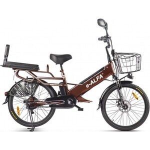 

Велогибрид GREEN CITY e-ALFA GL Коричневый-2391, e-ALFA GL Коричневый-2391