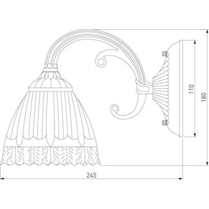 фото Бра eurosvet campina 60107/1 белый с золотом