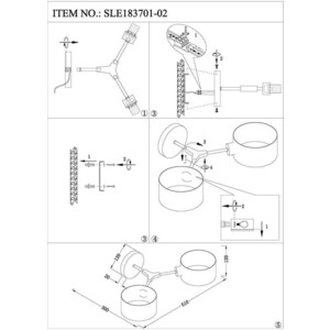 фото Бра evoluce gimento sle183701-02