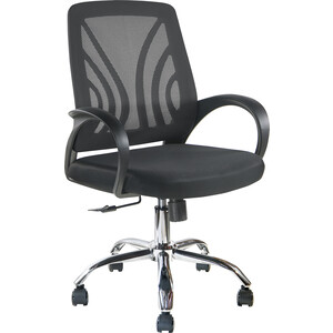 Кресло Riva Chair RCH 8099E черная сетка/хром крестовина RCH 8099E черная сетка/хром крестовина - фото 1