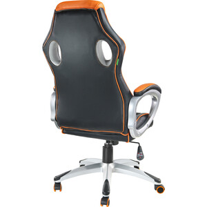 фото Кресло riva chair rch 9292h черный/оранжевый