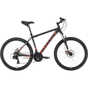 фото Велосипед stark indy 26.1 d shimano (2021) черный/оранжевый 20''