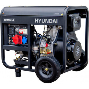 Генератор дизельный Hyundai DHY8000LE-3 розетка для зарядных станций электромобиля fulltone тип 2 розетка 3 фазы 32а 480в