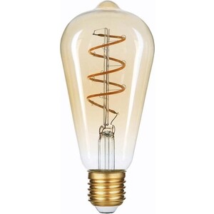 Лампа Hiper светодиодная филаментная E27 6W 2400K янтарная HL-2211