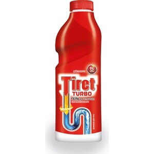 

Гель для удаления засоров Tiret TURBO 1 л, TURBO 1 л
