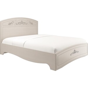 Кровать ОЛМЕКО Каролина 160 патина вудлайн кремовый/ПВХ сандал белый/осн. двойной палубный зонт 270 × 270 см деревянный брус кремовый белый