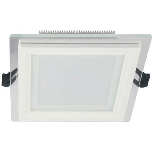 фото Светильник lumina deco встраиваемый светодиодный beneto ldc 8097-sq-gl-12wsmd-d160 wt