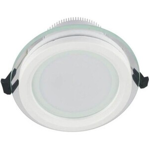 фото Светильник lumina deco встраиваемый светодиодный saleto ldc 8097-round-gl-12wsmd-d160 wt