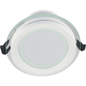 фото Светильник lumina deco встраиваемый светодиодный saleto ldc 8097-round-gl-18wsmd-d200 wt