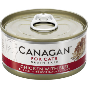 фото Консервы canagan для кошек, цыпленок с говядиной, 75 г (100.3.010)