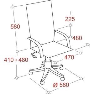 Кресло Easy Chair серое (890222) серое (890222) - фото 3