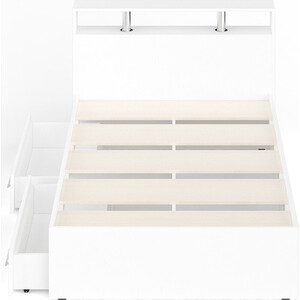 Кровать СВК Камелия 120х200 с ящиками, белый (1022173)