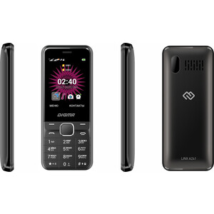 Мобильный телефон Digma Linx A241 черный (32Mb/2Sim/2.44''/240x320) Linx A241 черный (32Mb/2Sim/2.44