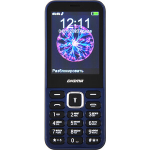 Мобильный телефон Digma Linx C281 синий (32Mb/2Sim/2.8''/240x320/0.08Mpix) телефон nokia 230 ds синий