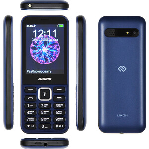 фото Мобильный телефон digma linx c281 синий (32mb/2sim/2.8''/240x320/0.08mpix)