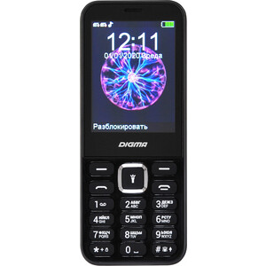 Мобильный телефон Digma Linx C281 черный (32Mb/2Sim/2.8''/240x320/0.08Mpix)