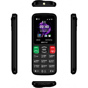 фото Мобильный телефон digma linx s240 черный (32mb/2sim/2.44''/tn 240x320/0.08mpix)