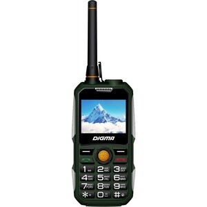 Мобильный телефон Digma Linx A230WT темно-зеленый (2G/32Mb/2Sim/2.31''/TFT 240x320)