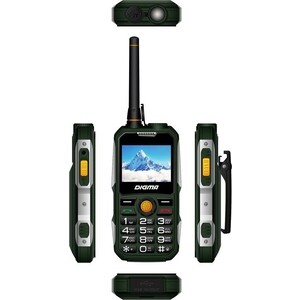 фото Мобильный телефон digma linx a230wt темно-зеленый (2g/32mb/2sim/2.31''/tft 240x320)
